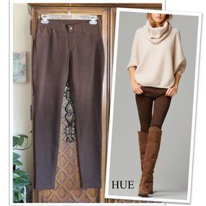 HUE Brown Microsuede Leggings NWOT! - Size S